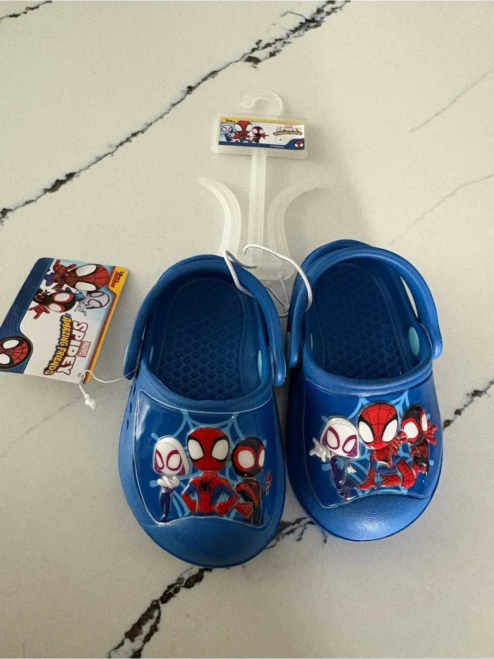 Disney Spider-Man Blue Kids Clogs with Character Graphics